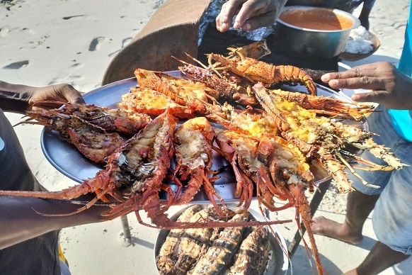 Funzi Island seafood