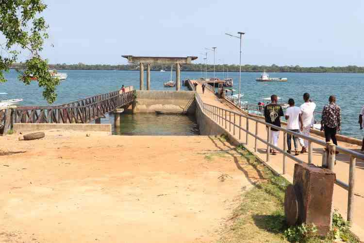 View of Wasini Island from shimoni